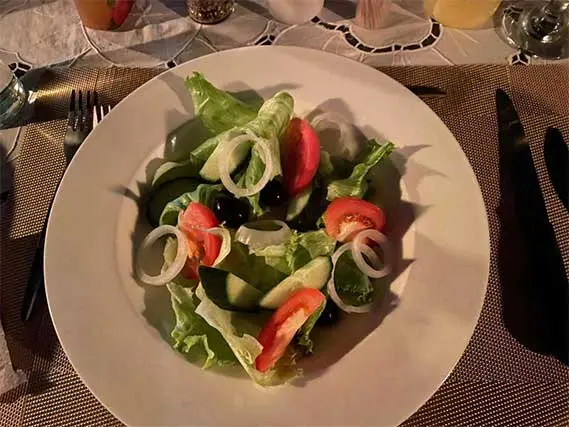 Plate of salad