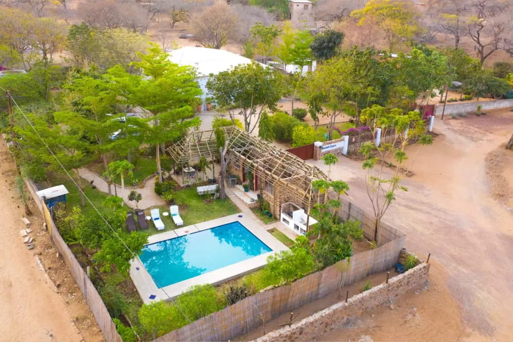 Drone view of Beulah Guest House